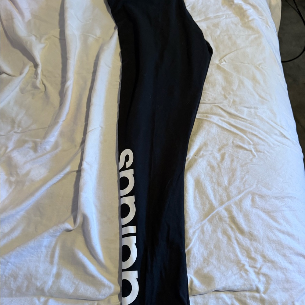 Adidas women’s  Leggings in Black with White Logo